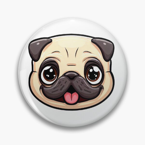 Item preview, Cute Cartoon Dog - Pug designed and sold by alternative-.