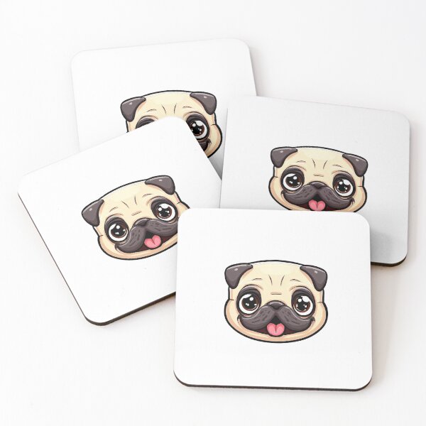 Item preview, Cute Cartoon Dog - Pug designed and sold by alternative-.