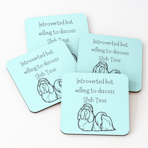 Item preview, Introverted Shih Tzus designed and sold by Ashley Gagnon.