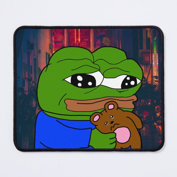Item preview, Sad Pepe With Teddy Bear designed and sold by Slav-Art.