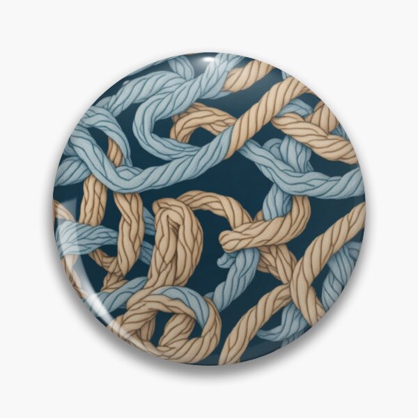 Item preview, Nautical Intertwined Rope Pattern Design Print designed and sold by randomtdesigns.