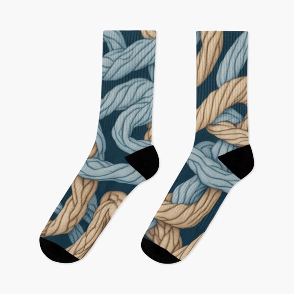 Item preview, Nautical Intertwined Rope Pattern Design Print designed and sold by randomtdesigns.
