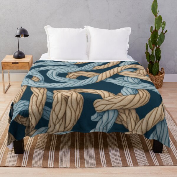 Item preview, Nautical Intertwined Rope Pattern Design Print designed and sold by randomtdesigns.