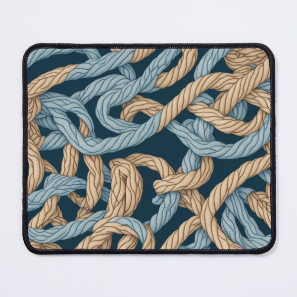 Item preview, Nautical Intertwined Rope Pattern Design Print designed and sold by randomtdesigns.