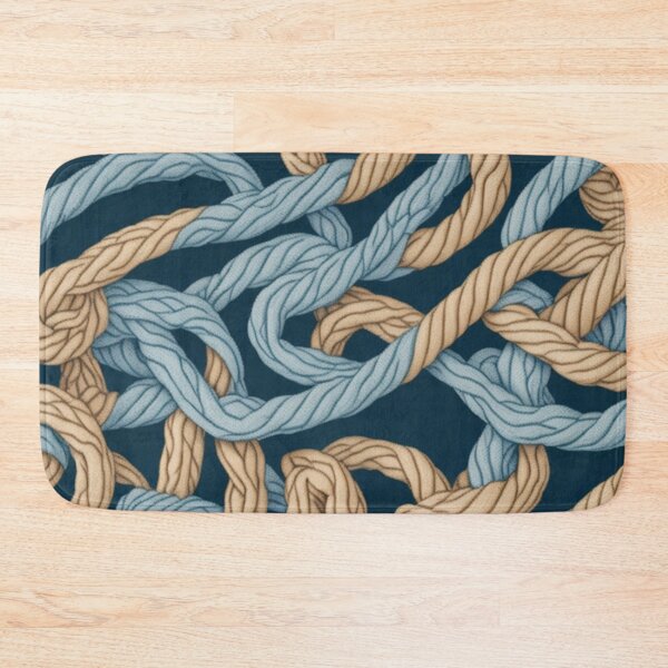 Item preview, Nautical Intertwined Rope Pattern Design Print designed and sold by randomtdesigns.