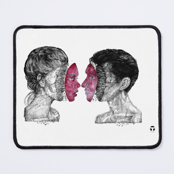 Item preview, Red-Faced Couple designed and sold by tivayes-shop.