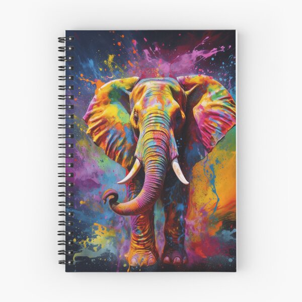 Item preview, The Vibrant Elephant designed and sold by VibrantArtStore.