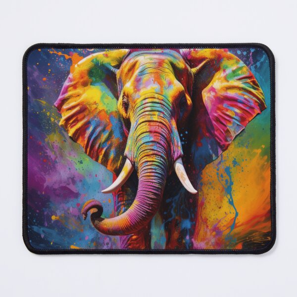 Item preview, The Vibrant Elephant designed and sold by VibrantArtStore.