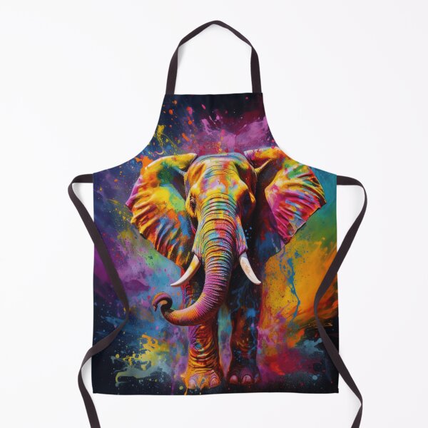 Item preview, The Vibrant Elephant designed and sold by VibrantArtStore.