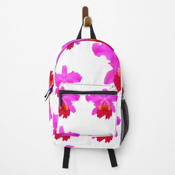 Item preview, AWESOME TROPICAL FUSHSIA-PINK ORCHID FLOWER PATTERNS WHITE ART designed and sold by sharlesart.