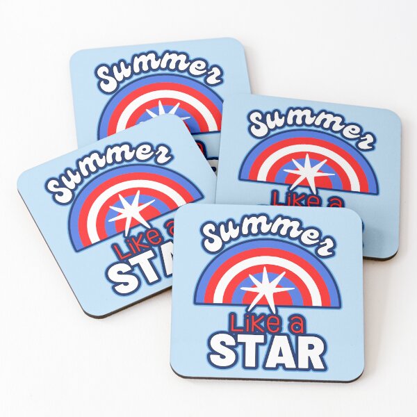 Item preview, Rainbow Starfish Red White and Blue Summer designed and sold by Renata Illustrata.