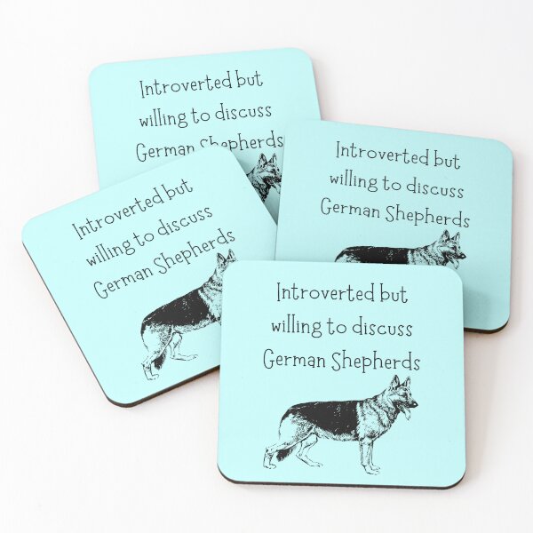 Item preview, Introverted German Shepherd designed and sold by Ashley Gagnon.
