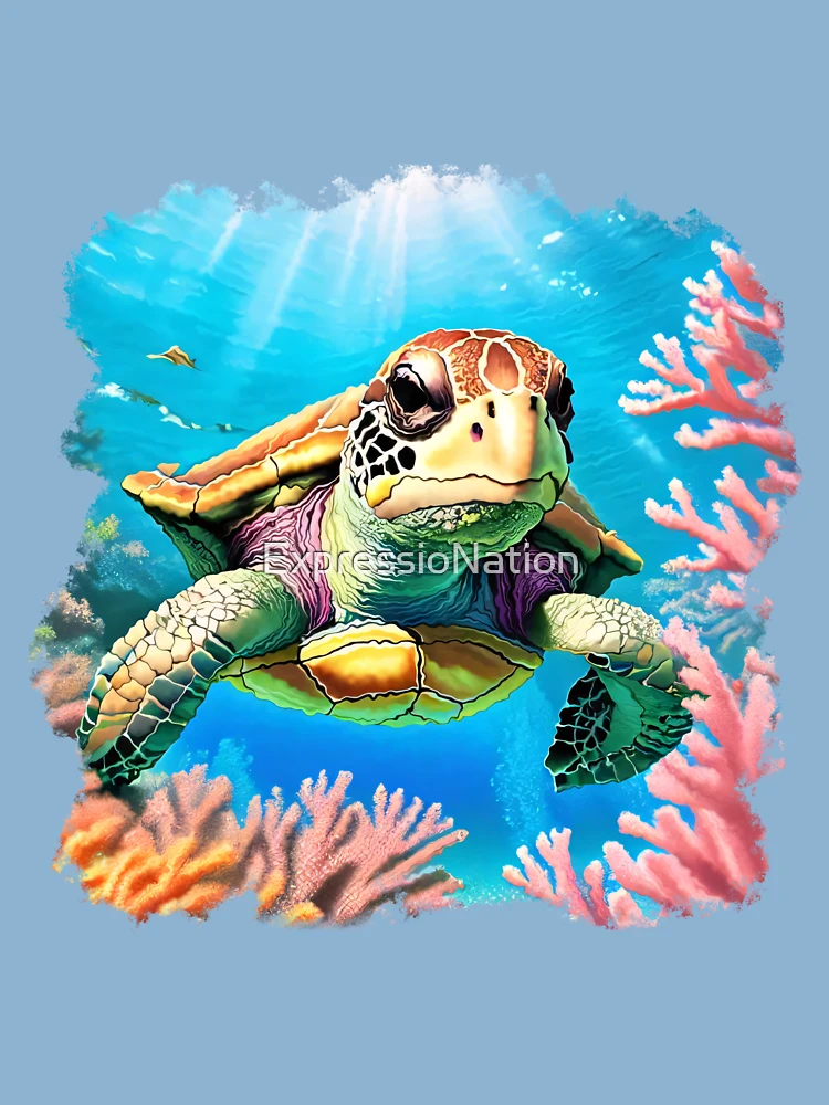 Baby Sea Turtle Hand Towel - Because Tees