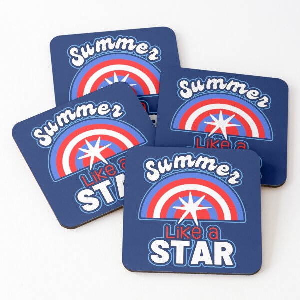 Item preview, Red White and Blue Rainbow Starfish Summer designed and sold by Renata Illustrata.