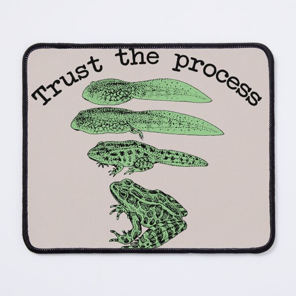 Item preview, Trust the process. Frogs Metamorphosis. designed and sold by scientiafemina.