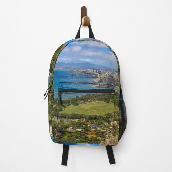 Item preview, Honolulu, Waikiki from Diamond Head Crater, Hawaii designed and sold by SafariByMarisa.