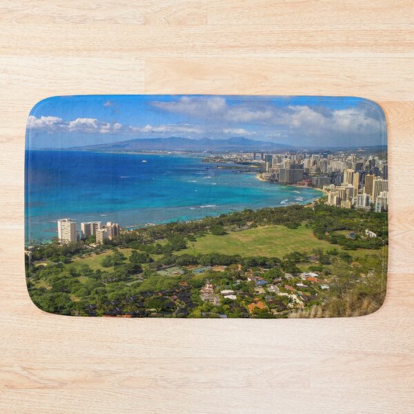 Item preview, Honolulu, Waikiki from Diamond Head Crater, Hawaii designed and sold by SafariByMarisa.