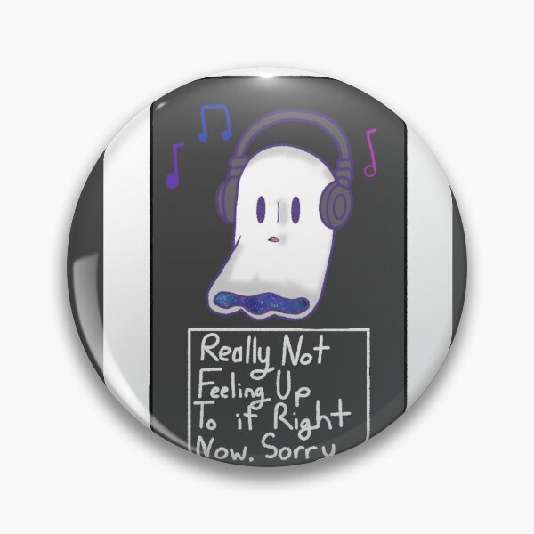 Item preview, Napstablook "Really Not Feeling Up To It Right Now, Sorry" from Undertale designed and sold by bash6145.