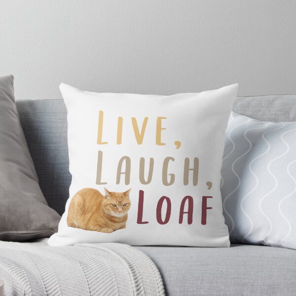 Item preview, Live laugh loaf cat print designed and sold by Jenna Heath.