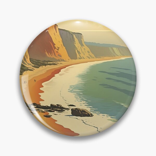 Item preview, Point Dume Malibu California Vintage Travel Print designed and sold by hypecollege.