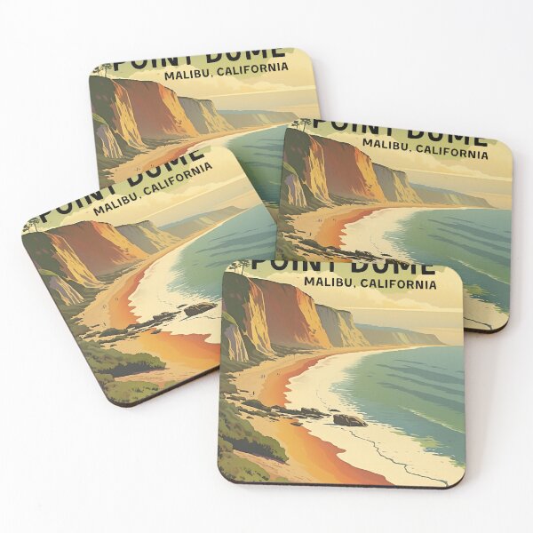 Item preview, Point Dume Malibu California Vintage Travel Print designed and sold by hypecollege.