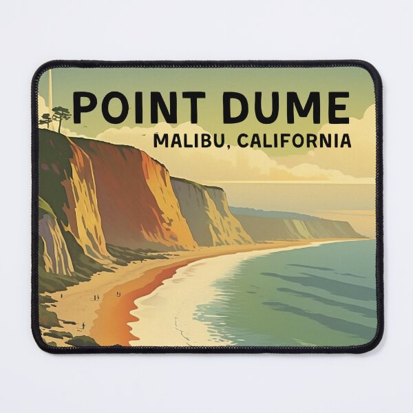 Item preview, Point Dume Malibu California Vintage Travel Print designed and sold by hypecollege.