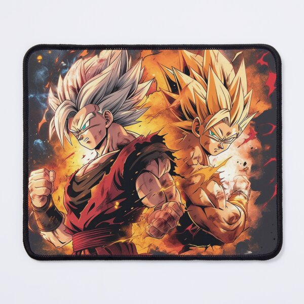 Mousepad Dragon Ball Anime Desenho Goku Gohan Super Saiyajin Esferas do  Dragão personalizado com apoio