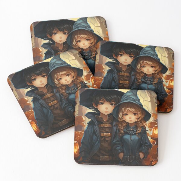 Item preview, Boy Girl Kid Witch Anime Cartoon Spooky Halloween Novelty designed and sold by NearlyNow.
