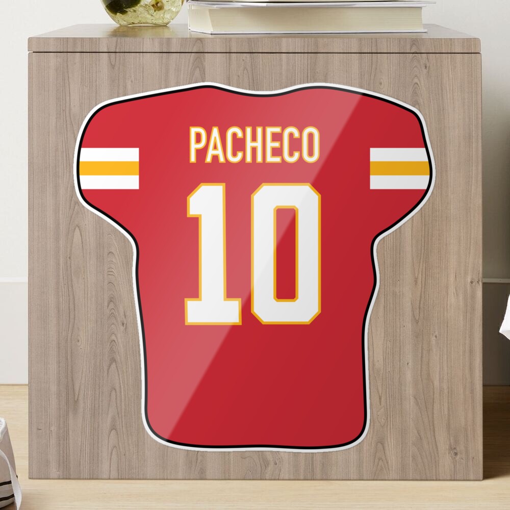 Isiah Pacheco Jersey Sticker for Sale by cbaunoch