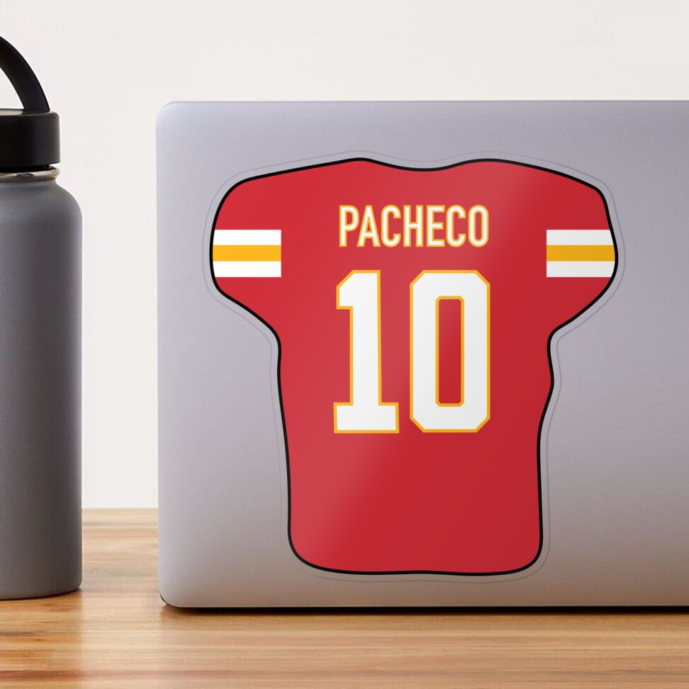 Isiah Pacheco Jersey Sticker for Sale by cbaunoch