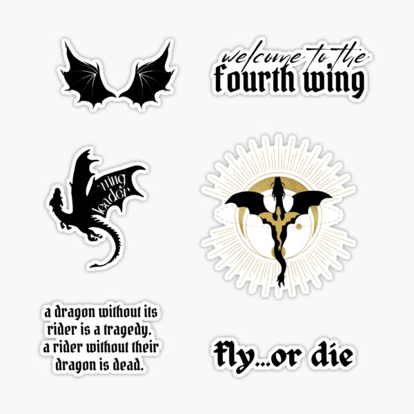 Fourth Wing Fly or Die Vinyl Sticker 