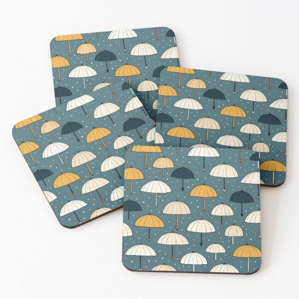 Item preview, Cool Tones of Miniature Umbrellas designed and sold by MyMerryMary.