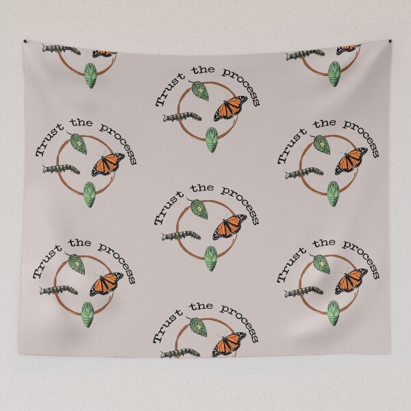 Item preview, Trust the process. Butterfly Metamorphosis. designed and sold by scientiafemina.