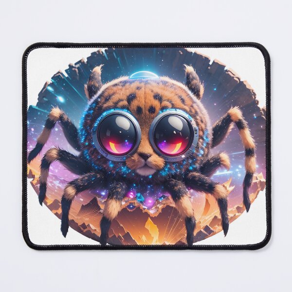 Item preview, Cosmic Spider Cat : A Whiskered Visitor from Another Dimension designed and sold by StickerificArt.