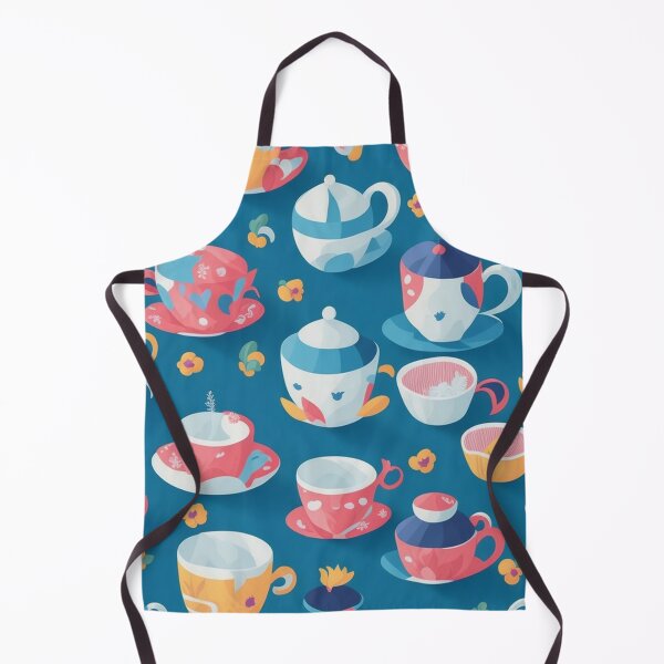 Item preview, Colorful Teacup Pattern Design Print designed and sold by randomtdesigns.