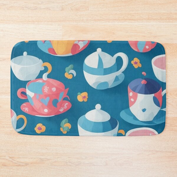 Item preview, Colorful Teacup Pattern Design Print designed and sold by randomtdesigns.