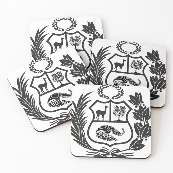 Item preview, Black national coat of arms of Peru designed and sold by khumpa.