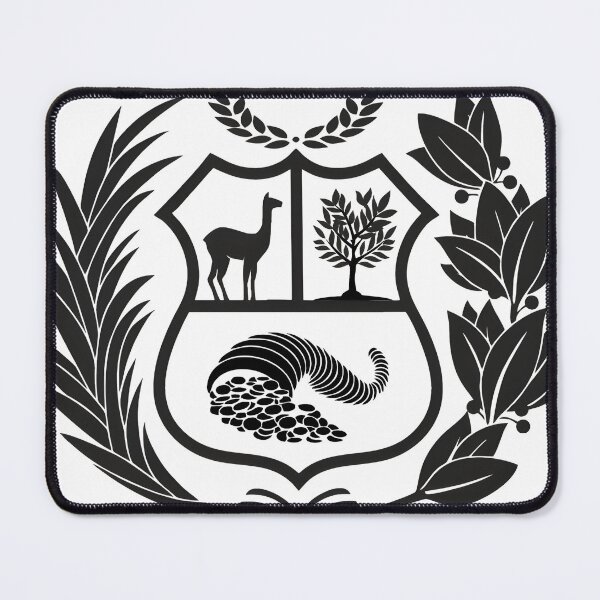 Item preview, Black national coat of arms of Peru designed and sold by khumpa.