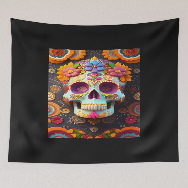 Aperçu de l'œuvre Catrina Sugar Skull Fiesta créée et vendue par Shiwwa.