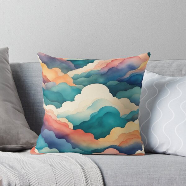 Item preview, Rainbow Watercolor Clouds designed and sold by magicwillow.