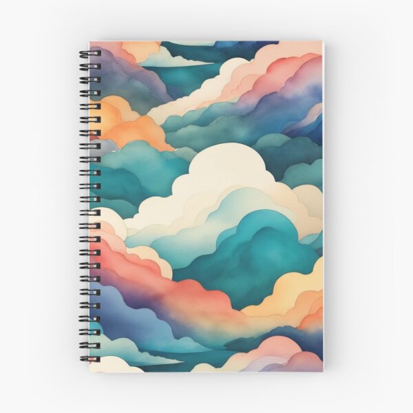 Item preview, Rainbow Watercolor Clouds designed and sold by magicwillow.