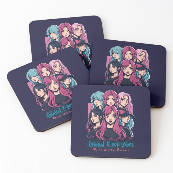 Item preview, Global K-pop Vibes: Music Without Borders designed and sold by IcalsaidArt.