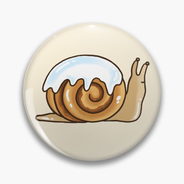 Item preview, Cinna-buddies - Cinnamon Roll Snail Sticker designed and sold by doodletavern.
