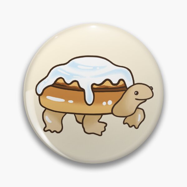 Item preview, Cinna-buddies - Cinnamon Roll Turtle Sticker designed and sold by doodletavern.
