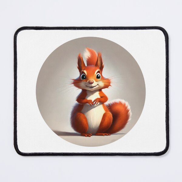 Item preview, Cute red squirrel style cartoon  designed and sold by Purrnickerty.