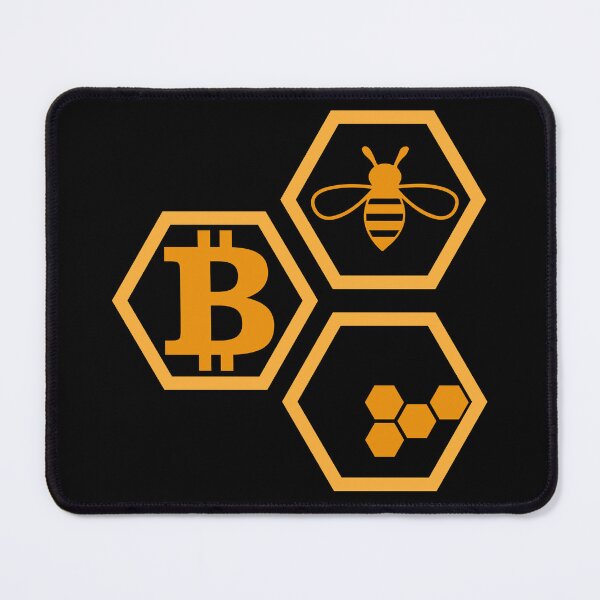 Item preview, Bitcoin Honey Bee - Crypto Logo designed and sold by GetCryptoSwag.