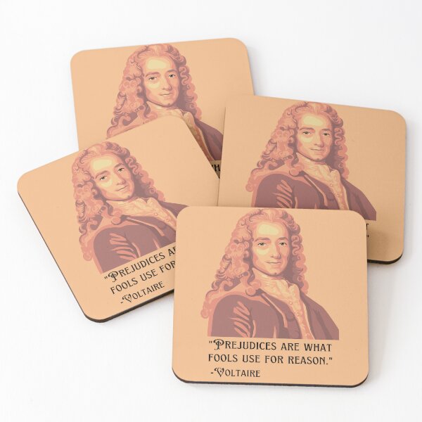 Item preview, Voltaire Portrait And Quote designed and sold by Unhinged Heather.