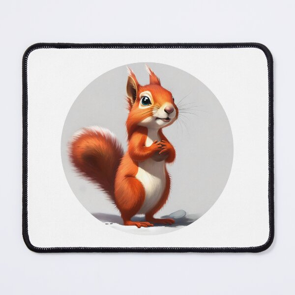 Item preview, Cute red squirrel style cartoon  designed and sold by Purrnickerty.