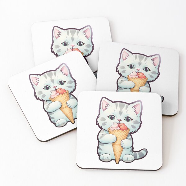 Item preview, Ice Cream Cat  designed and sold by UltraCatsCo.