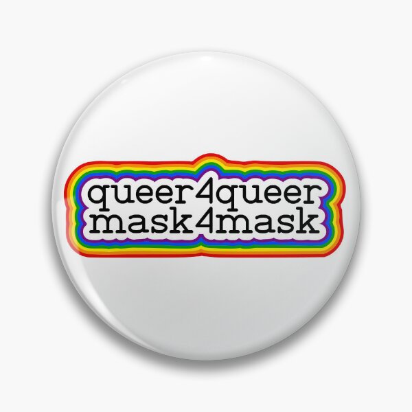 Item preview, queer4queer, mask4mask designed and sold by mcky963.